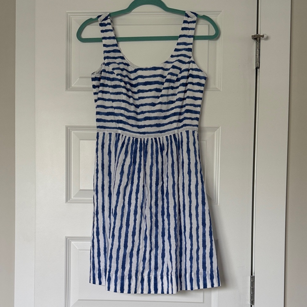 Vineyard Vines Blue and White Striped Mini Dress